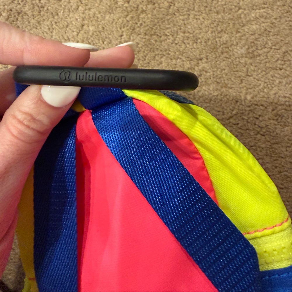 lululemon athletica Colorblock Clip Pouch in Pink, Yellow & Blue - Picture 3 of 4